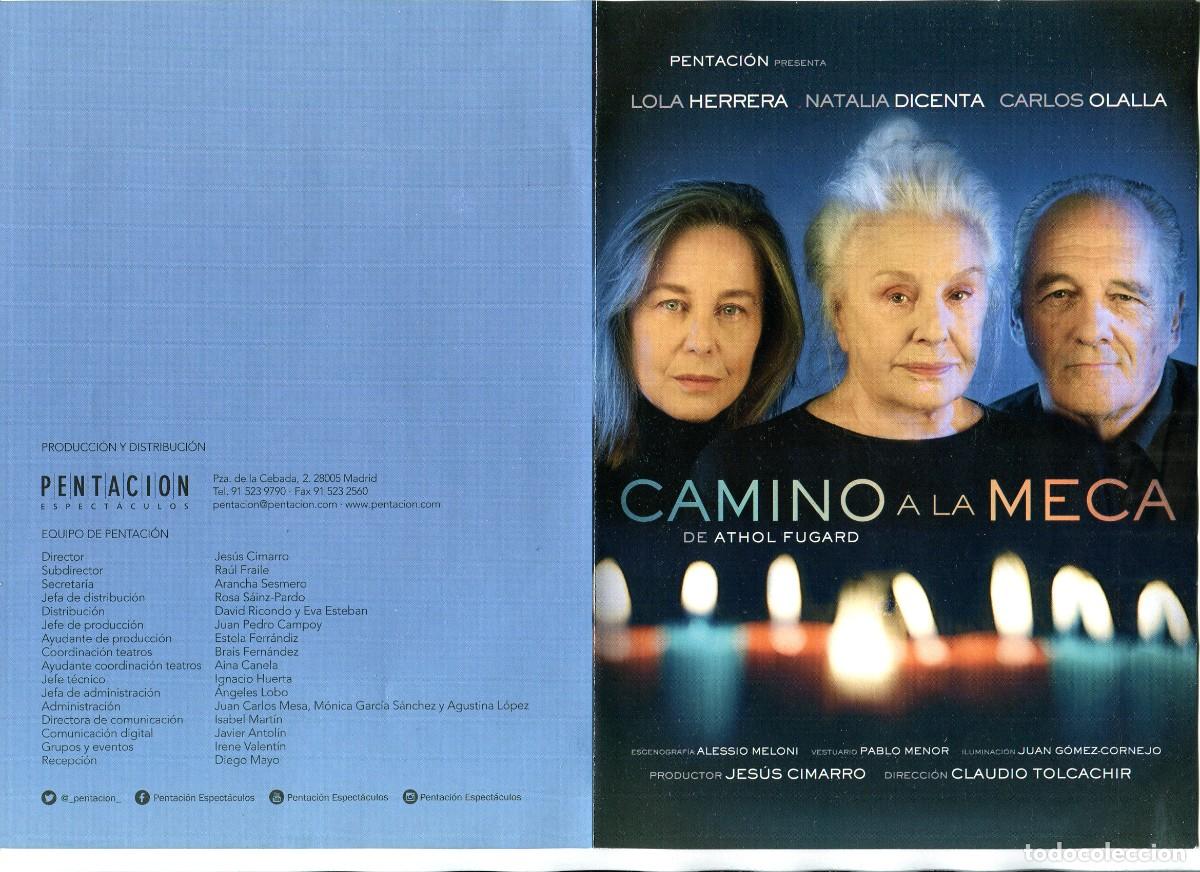 Cine: CAMINO A LA MECA, con Lola Herrera. PROGRAMA DE TEATRO 15 X 21 cms. - Foto 1
