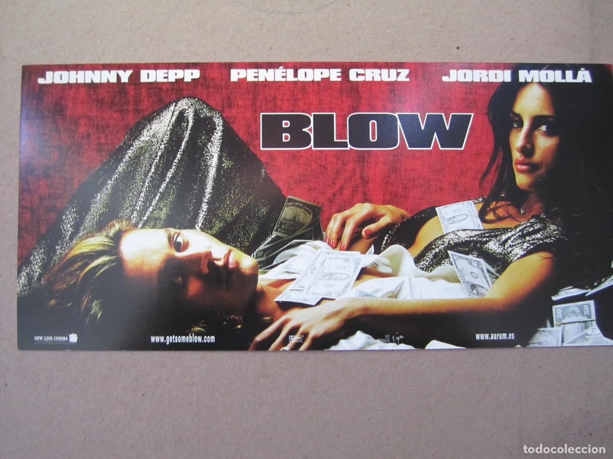 Folhetos de m&atilde;o de filmes antigos de cinema: blow folleto mano original invitacion preestreno - penelope cruz johnny deep