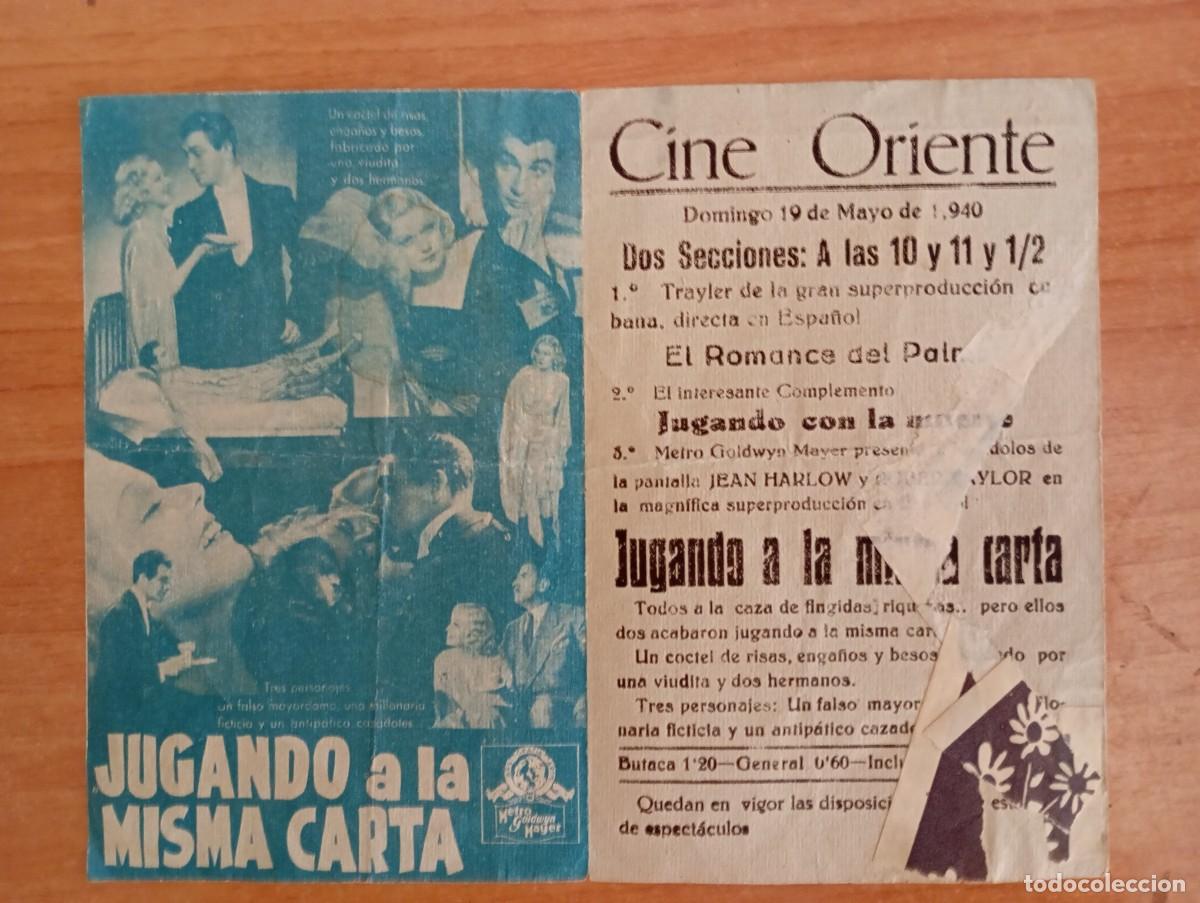 Cine: GRIS1--PROGRAMA DE CINE---JUGANDO A LA MISMA CARTA ct - Foto 4