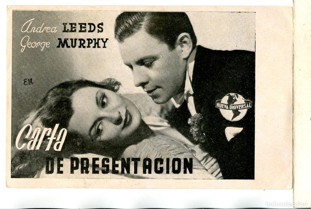 Cine: CARTA DE PRESENTACI&Oacute;N, con Adolfo Menjou. - Foto 1