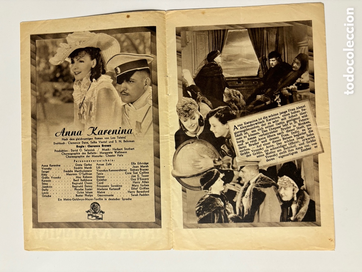 Cine: Programa alem&aacute;n Greta Garbo Ana Karenina - Foto 2