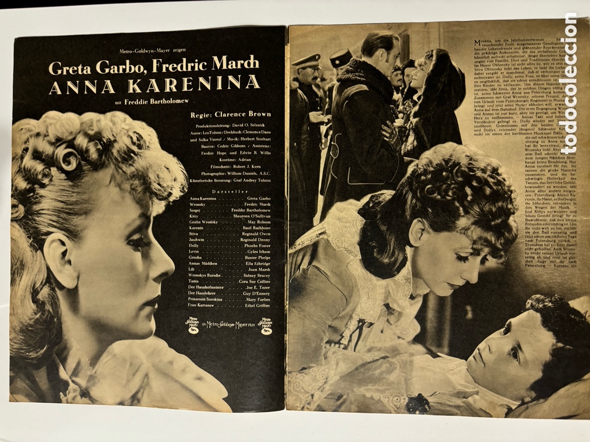 Cine: Programa alem&aacute;n Greta Garbo Ana Karenina - Foto 2
