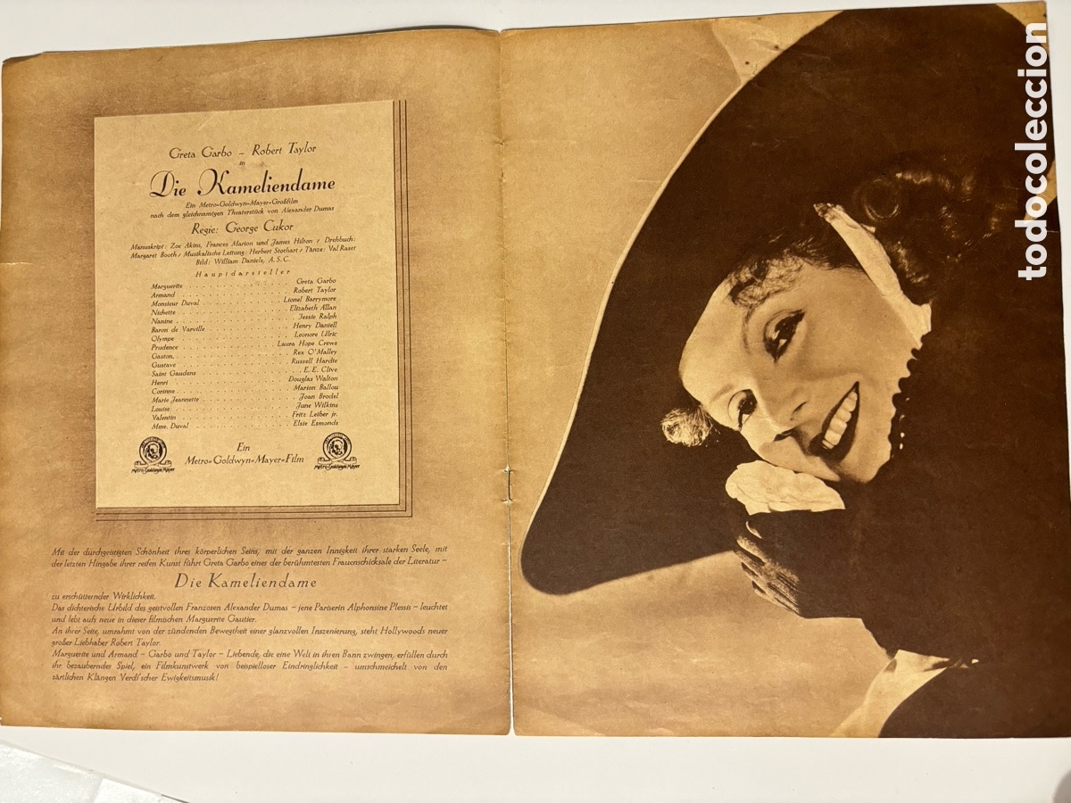 Cine: Programa alem&aacute;n Greta Garbo Margarita Gautier - Foto 2
