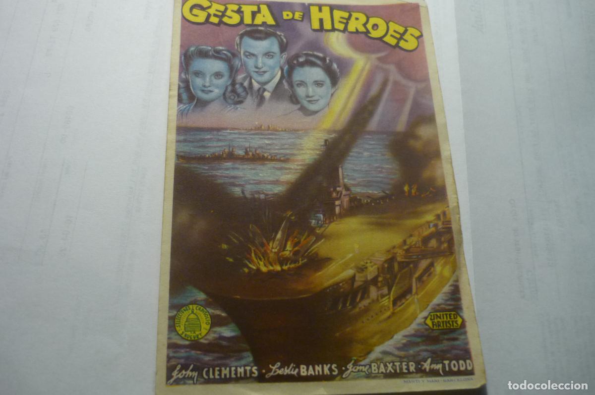 Cine: programa gesta de heroes,. ann todd publicidad - Foto 1