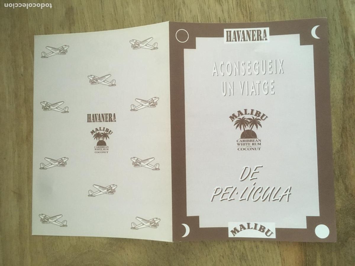 Cinema: havanera invitacion folleto de mano original al estreno