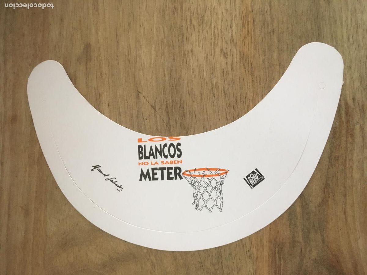 Cine: los blancos no la saben meter - folleto de mano troquelado original estreno formato visera