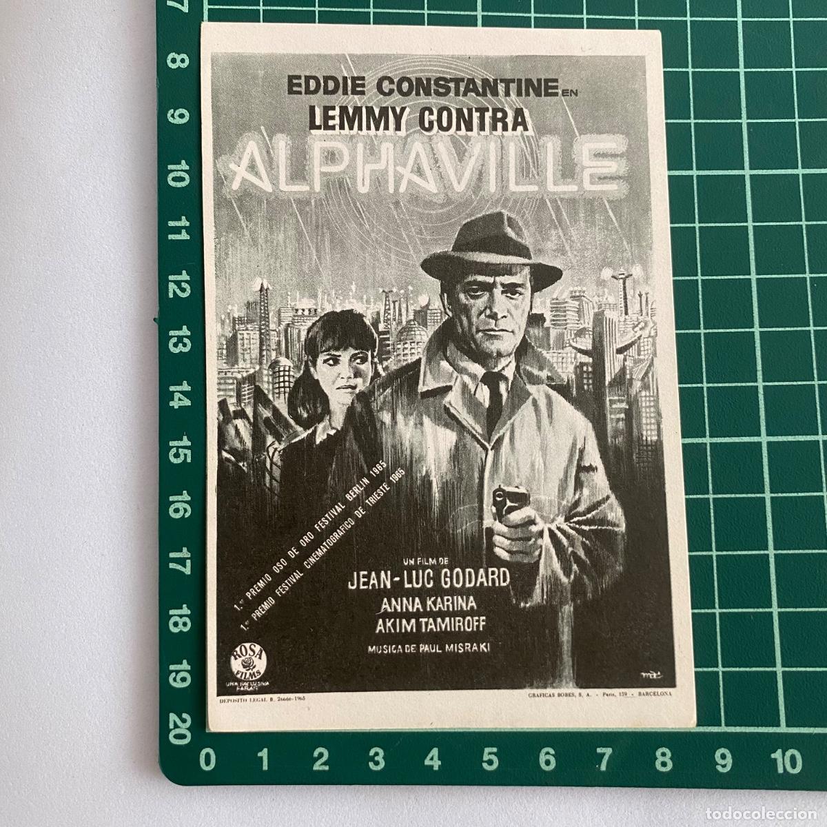 Cine: Programa de cine folleto de mano pelicula. Alphaville - Foto 1