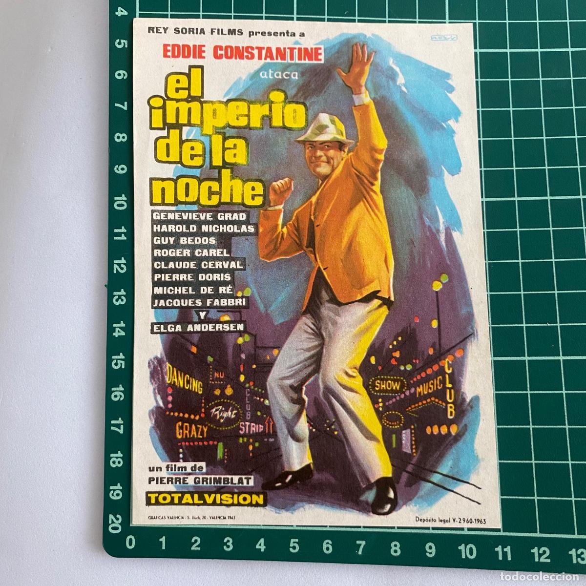 Cine: Programa de cine folleto de mano pelicula. El imperio de la noche - Foto 1