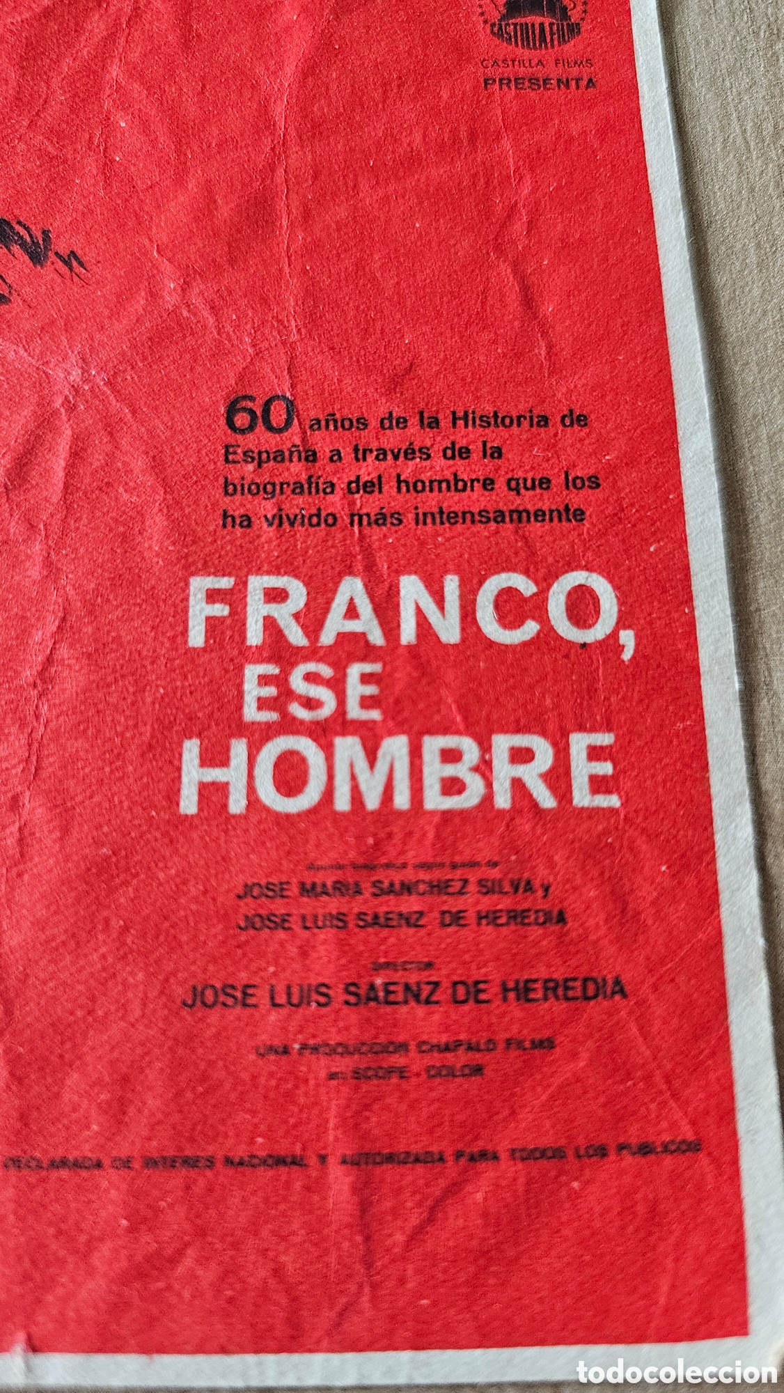 Cine: 2 Programas cine &rdquo; Franco Ese Hombre&rdquo;1964. - Foto 4