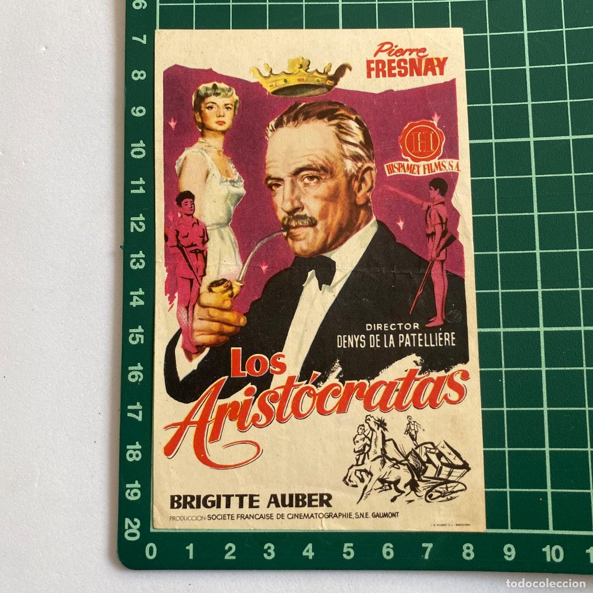 Cine: Programa de cine folleto de mano pelicula. Los aristocratas - Foto 1