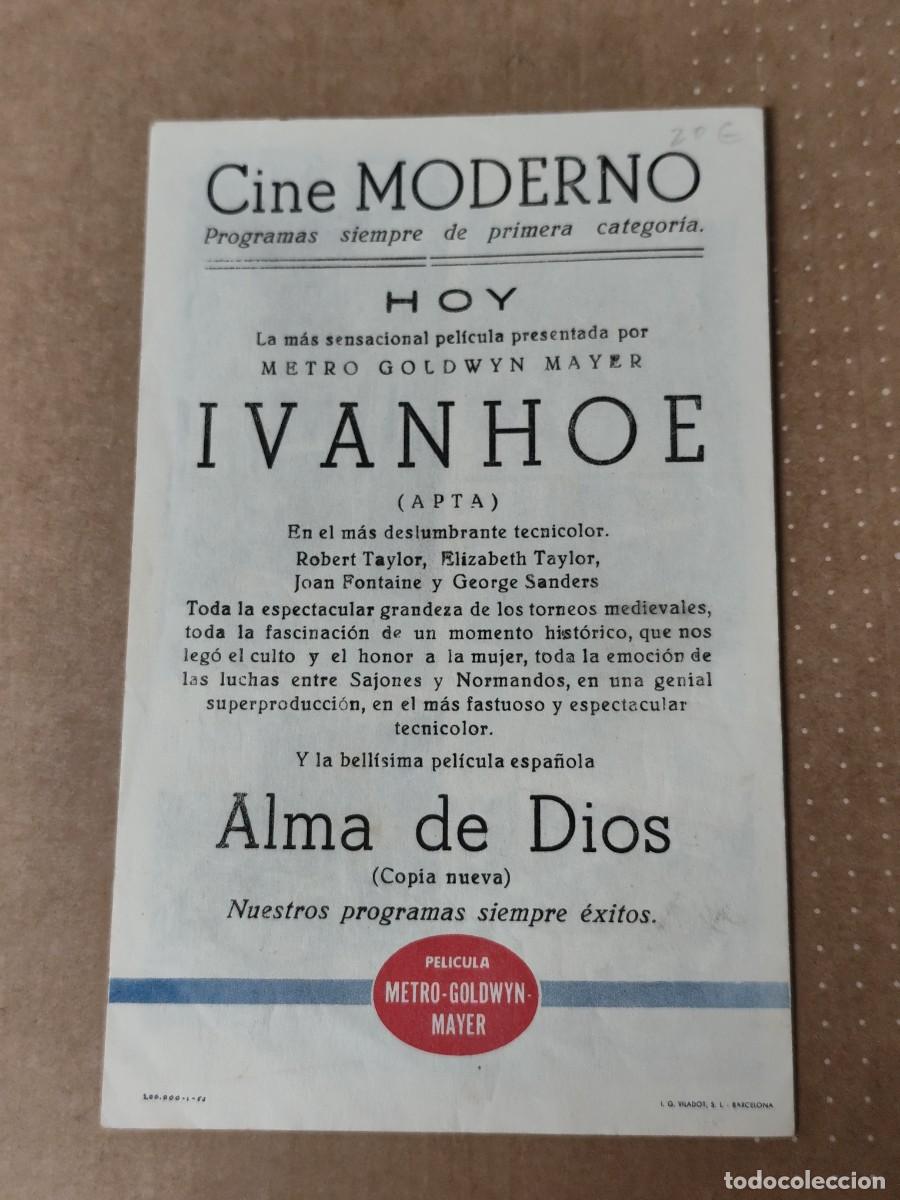 Cine: *Ivanhoe con publicidad Cine Moderno - Foto 3