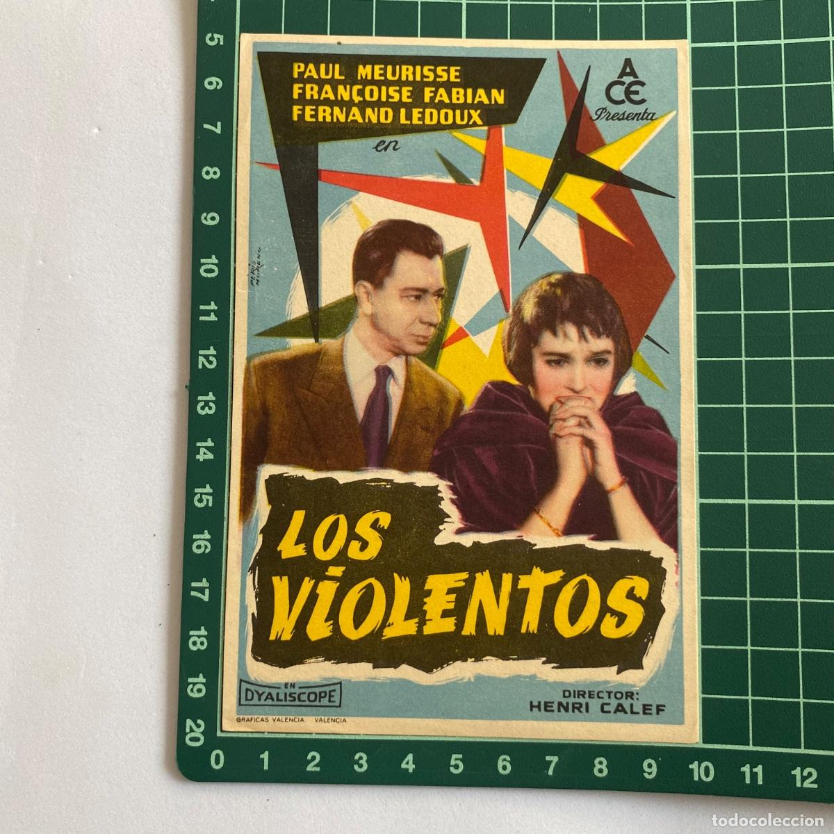 Cine: Programa de cine folleto de mano pelicula. Los violentos - Foto 1