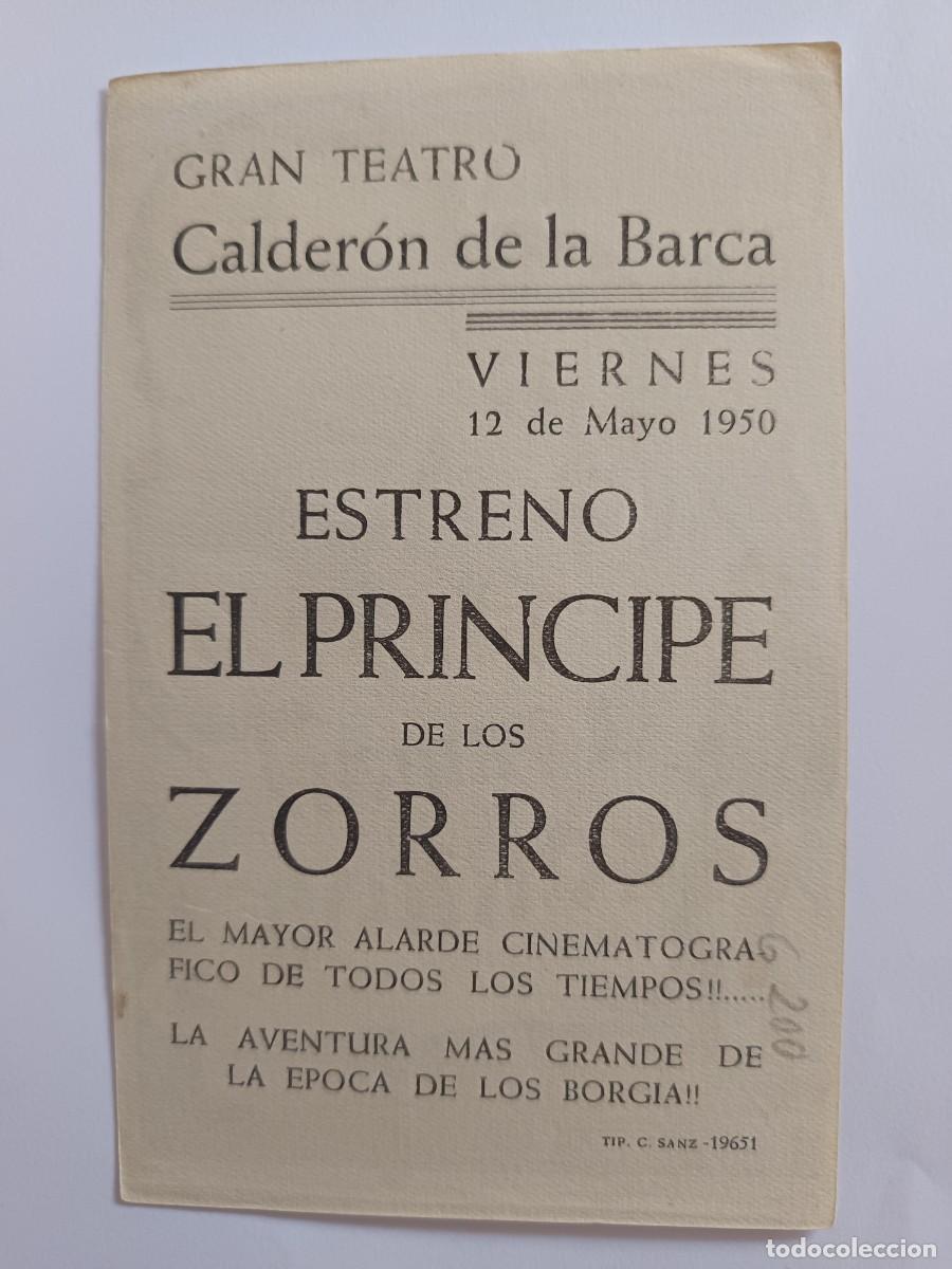 Cine: PROGRAMA DE CINE EL PRINCIPE DE LOS ZORROS - Foto 2