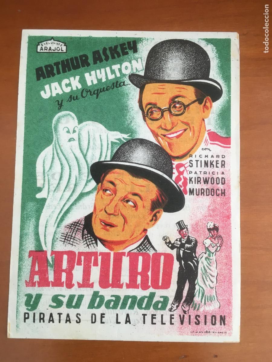 Folhetos de m&atilde;o de filmes antigos de cinema: arturo y su banda arajol folleto de mano original estreno muy buen estado