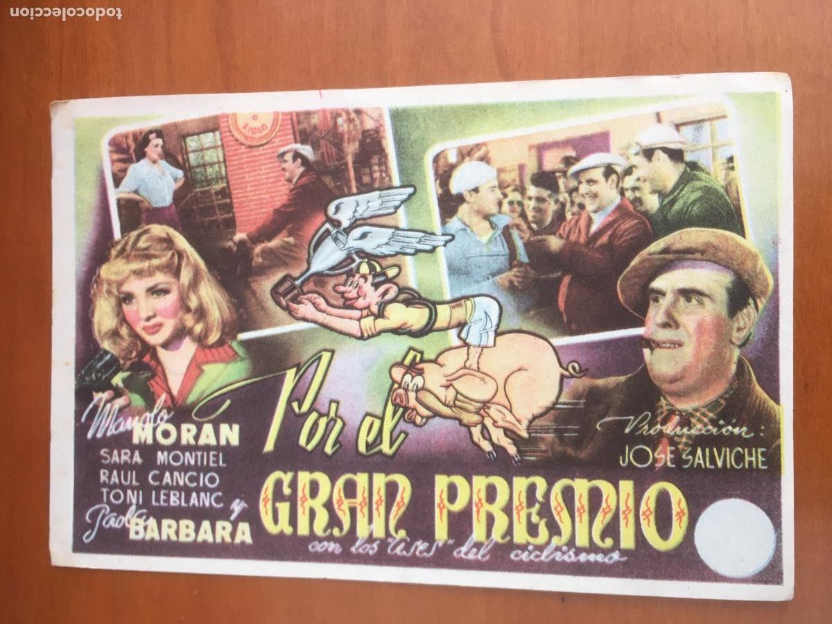 Folhetos de m&atilde;o de filmes antigos de cinema: por el gran premio folleto de mano original estreno muy buen estado