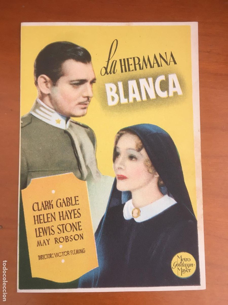 Folhetos de m&atilde;o de filmes antigos de cinema: la hermana blanca folleto de mano original estreno muy buen estado