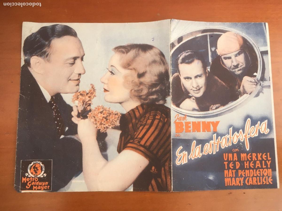 Folhetos de m&atilde;o de filmes antigos de cinema: en la estratosfera folleto de mano original