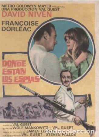 Cine: PROGRAMA DE CINE: DONDE ESTAN LOS ESPIAS. PC-10010 - Foto 1