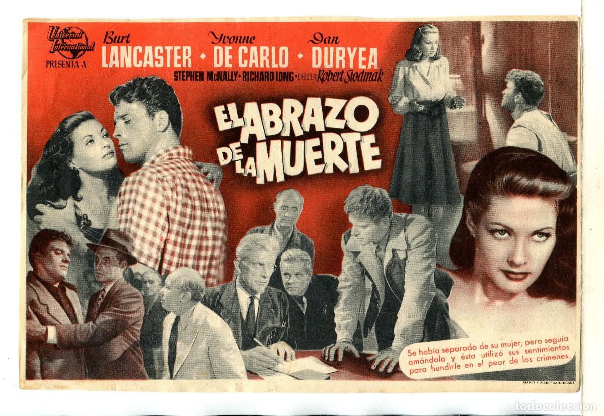 Cine: EL ABRAZO DE LA MUERTE, con Burt Lancaster. - Foto 1