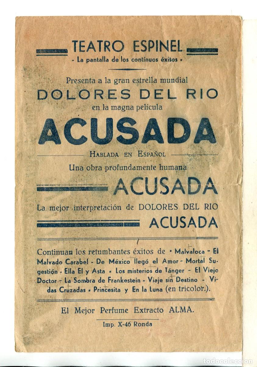 Cine: ACUSADA, con Dolores de Rio. - Foto 2