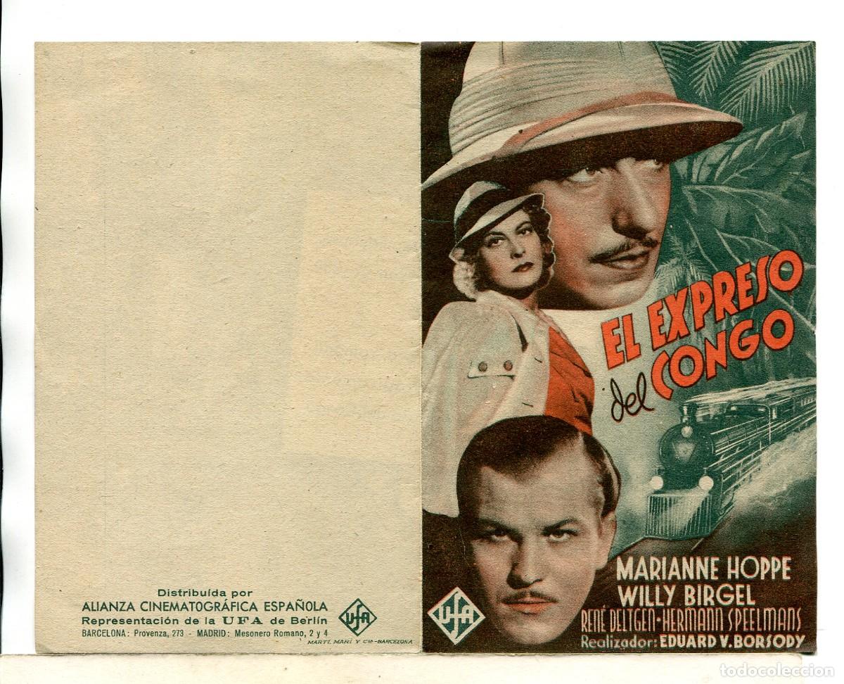 Cine: EL EXPRESO DEL CONGO, con Marianne Hoppe. - Foto 1