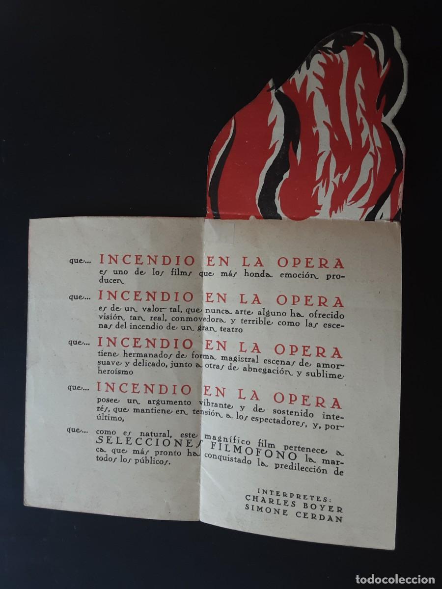 Cine: Incendio en la &oacute;pera, programa troquelado, a&ntilde;os 30. Charles Boyer - Foto 2