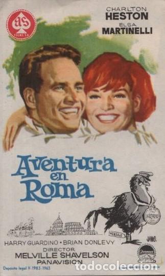 Cine: PROGRAMA DE CINE: AVENTURA EN ROMA PC-10018 - Foto 1