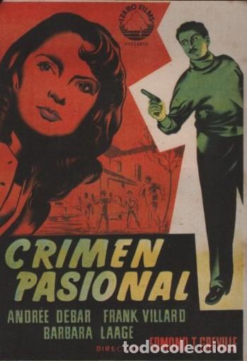 Cine: PROGRAMA DE CINE: CRIMEN PASIONAL PC-10040 - Foto 1