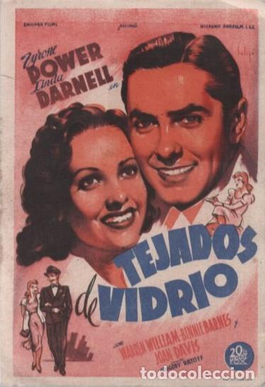 Cine: PROGRAMA DE CINE: TEJADOS DE VIDRIO PC-10045 - Foto 1