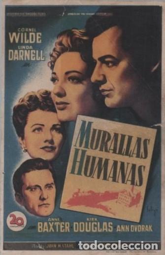Cine: PROGRAMA DE CINE: MURALLAS HUMANAS PC-10057 - Foto 1