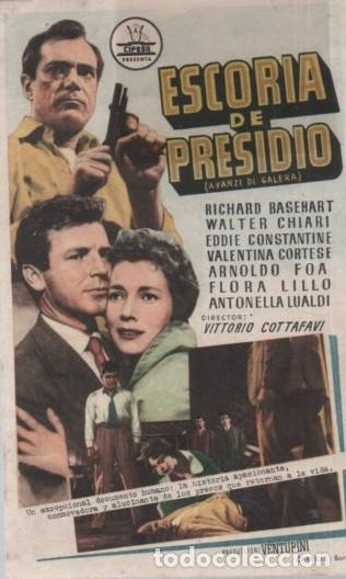 Cine: PROGRAMA DE CINE: ESCORIA DE PRESIDIO PC-10071 - Foto 1