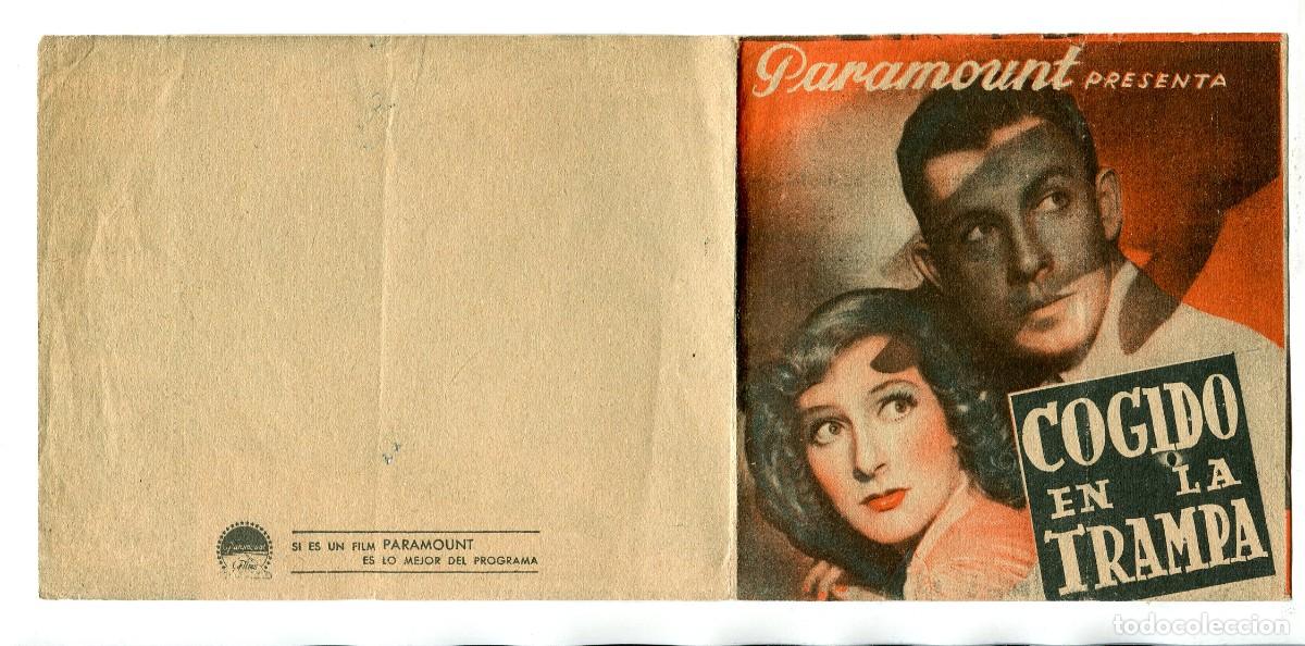 Cine: COGIDO EN LA TRAMPA, con George Murphy. - Foto 1