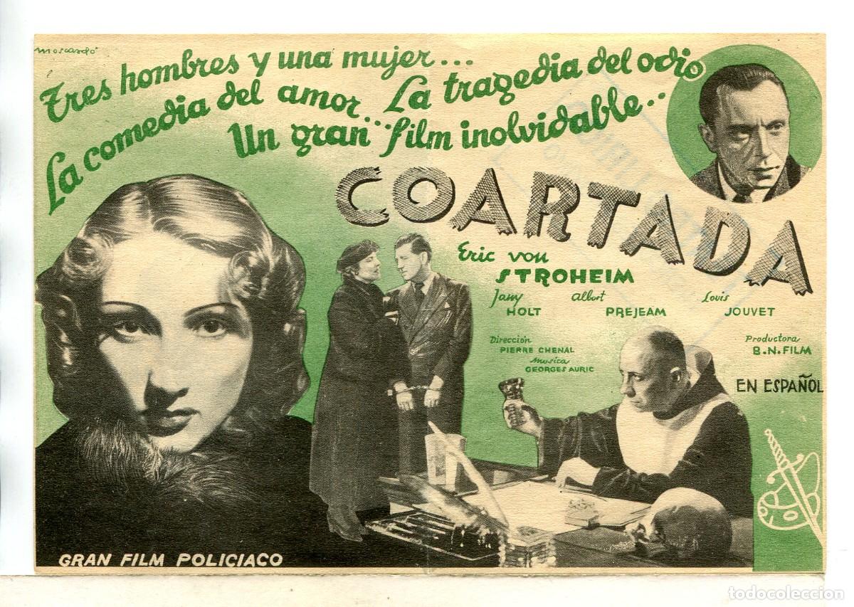 Cine: COARTADA, con Eric Von Stroheim. - Foto 2