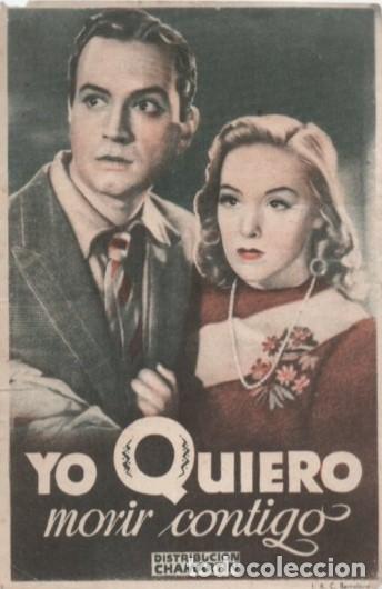 Cine: PROGRAMA DE CINE: YO QUIERO MORIR CONTIGO PC-10080 - Foto 1