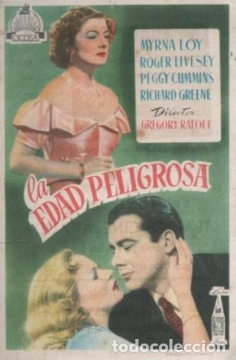 Cine: PROGRAMA DE CINE: LA EDAD PELIGROSA PC-10096 - Foto 1