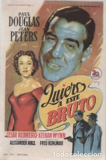 Cine: PROGRAMA DE CINE: QUIERO A ESTE BRUTO PC-10137 - Foto 1