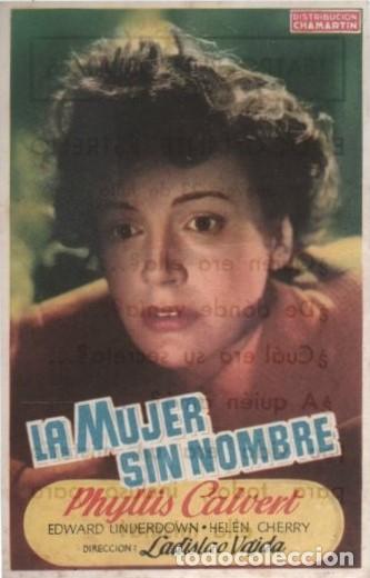 Cine: PROGRAMA DE CINE: LA MUJER SIN NOMBRE PC-10148 - Foto 1
