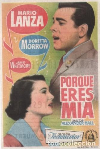 Cine: PROGRAMA DE CINE: PORQUE ERES MIA PC-10153 - Foto 1