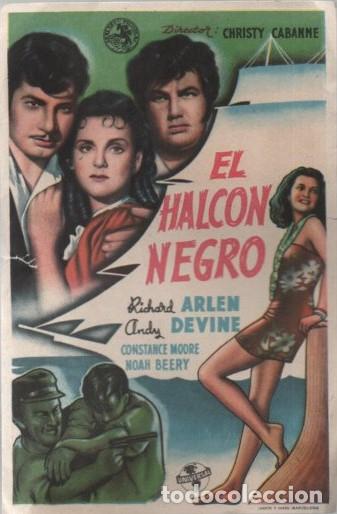 Cine: PROGRAMA DE CINE: EL HALCON NEGRO PC-10155 - Foto 1