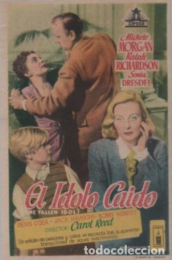 Cine: PROGRAMA DE CINE: EL IDOLO CAIDO PC-10157 - Foto 1