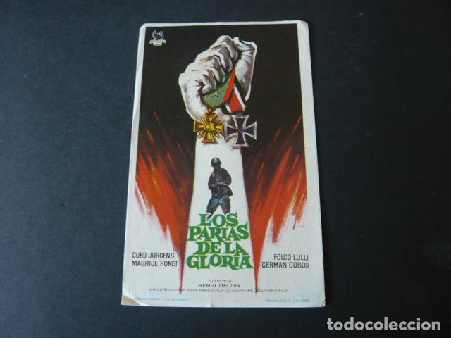 Cine: LOS PARIAS DE LA GLORIA PROGRAMA DE MANO SIN PUBLICIDAD - Foto 1