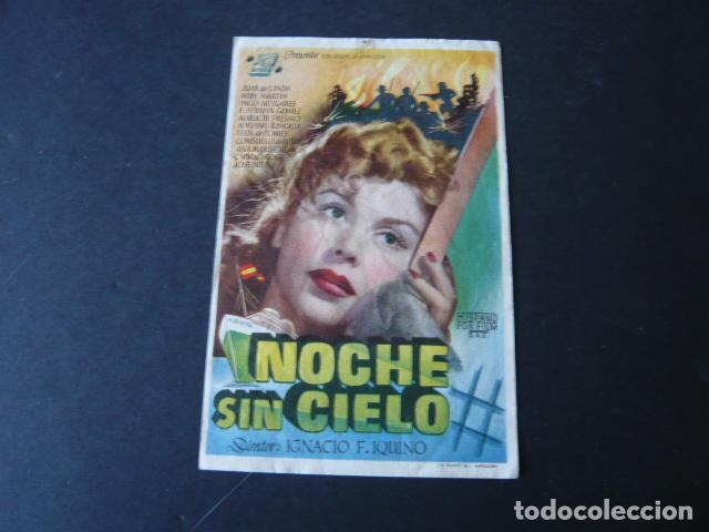 Cine: NOCHE SIN CIELO PROGRAMA DE MANO SIN PUBLICIDAD - Foto 1