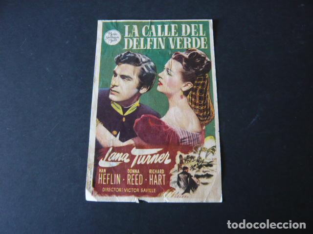 Cine: LA CALLE DEL DELFIN VERDE PROGRAMA DE MANO SIN PUBLICIDAD - Foto 1