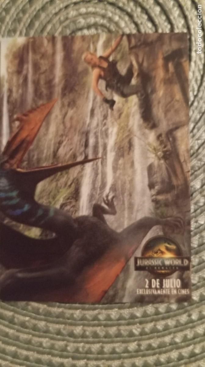 Cine: PROGRAMA DE ** JURASSIC WORLD EL RENACER ** .9 X 7 CMS. - Foto 1