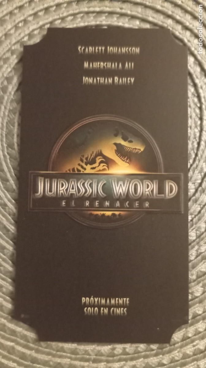 Cine: PROGRAMA DE ** JURASSIC WORLD EL RENACER ** 10 x 5.5 CMS.