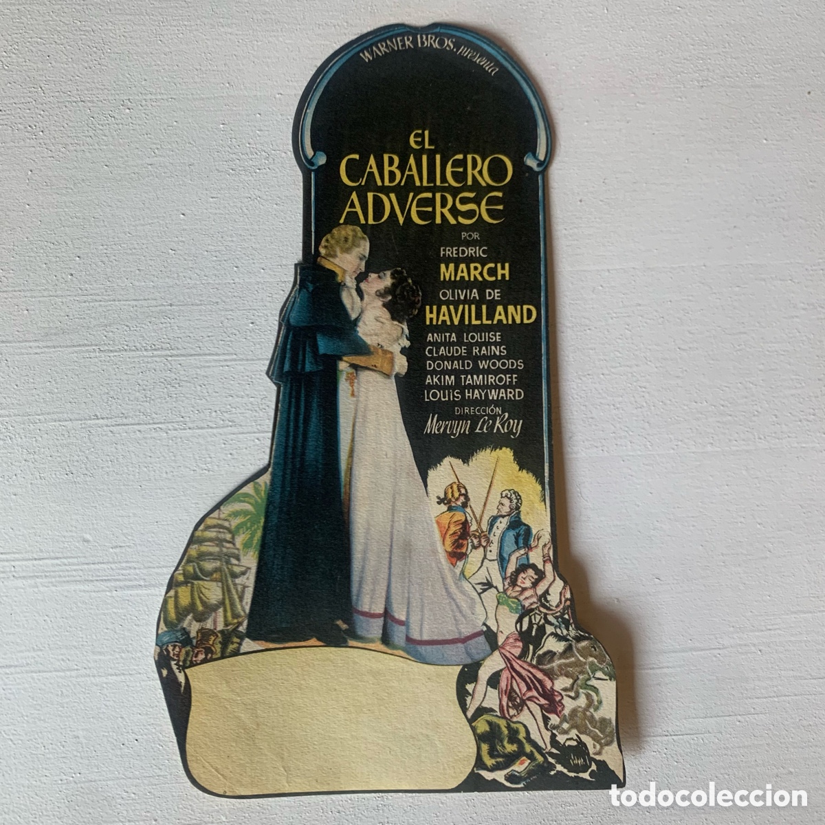 Cine: Folleto de mano programa de cine, el caballero adverse - Foto 1