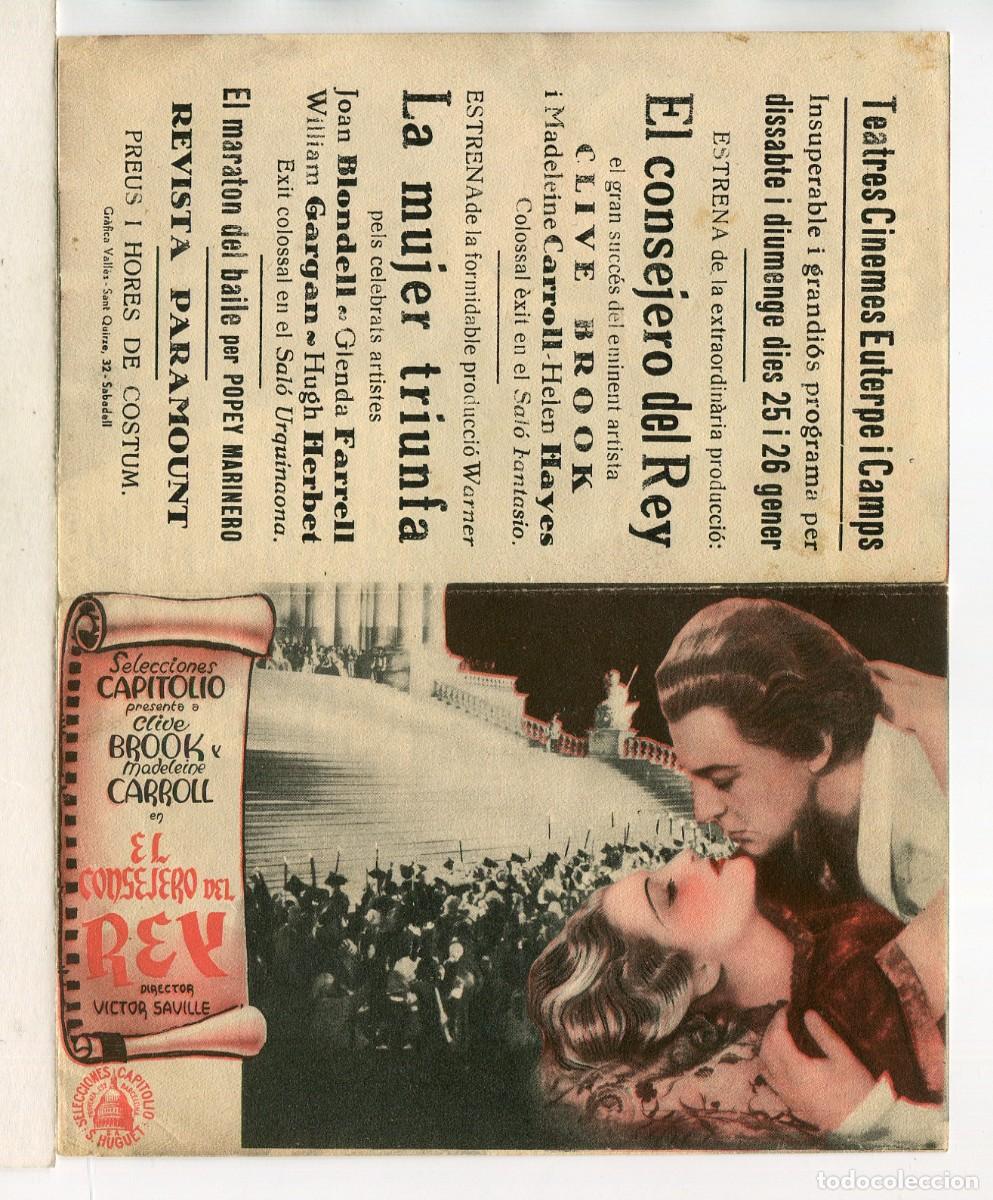 Cine: EL CONSEJERO DEL REY, con Clive Brook. - Foto 1