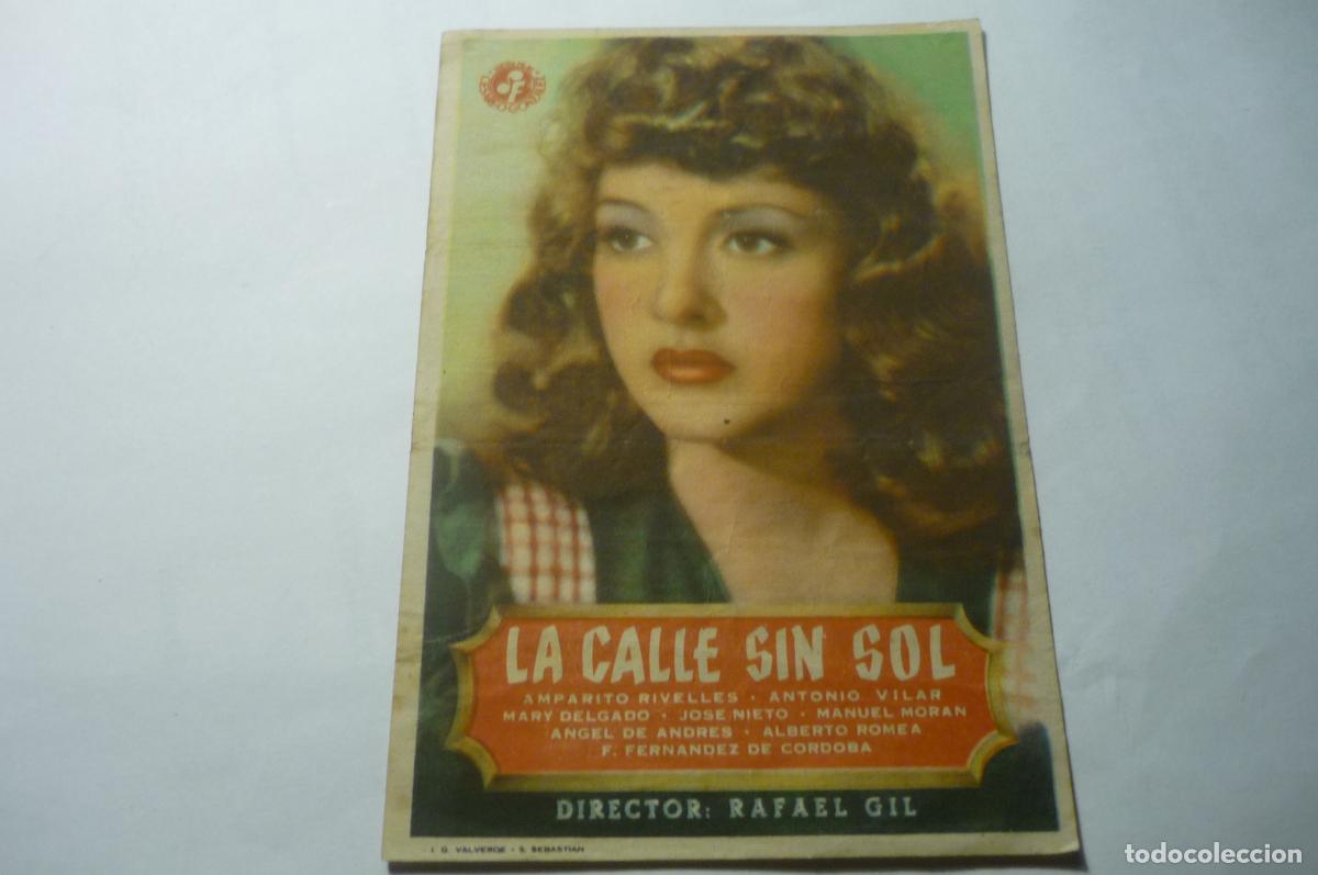 Cine: PROGRAMA La calle sin sol .- amparo rivelles publicidad domenech rubi - Foto 1
