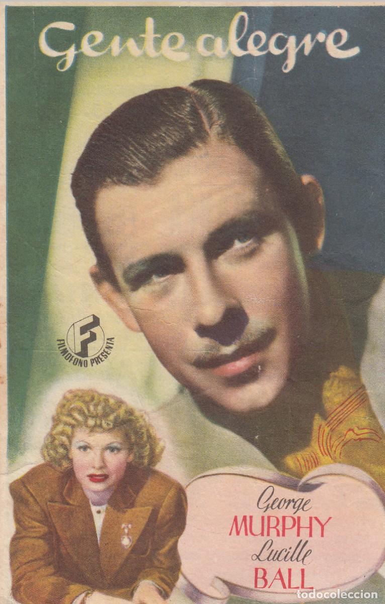 Cine: PROGRAMA CINE GENTE ALEGRE EN CINE CANETENSE EN CANET DE MAR - 1945 - Foto 1