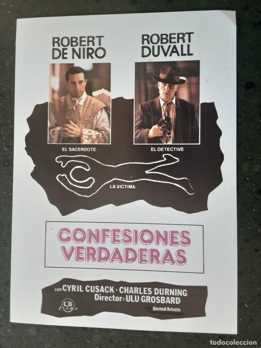 Cine: CONFESIONES VERDADERAS, ROBERT DE NIRO, ROBERT DUVALL. - Foto 1